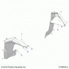 POLARIS GENERAL 1000 DLX OPT1 (G20GXJ99AP/AG/BP/BG) Body, fender flares, front - g20gxj99ap  /  ag  / ...