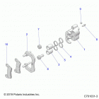 RZR Brakes, rear caliper - z20ase99ah  /  lh  /  bh (c...