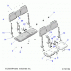 RANGER 1000 PS CREW  (R21T6A99A1/B1) Body, seats - r21t6a99a1  /  b1 (c701154)