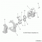 RZR XP 4 TURBO S Brakes, rear caliper - z20p4l92ag  /  ap  /  bg  /...