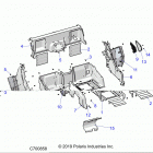 POLARIS GENERAL 1000 DLX OPT1 (G20GXJ99AP/AG/BP/BG) Body, rear closeoff, fenders and floor - g20gxj99a...