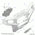 RZR 570 Body, front bumper - z20cha57a2  /  e57am (c700178...