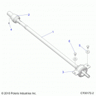 POLARIS GENERAL Drive train, rear prop shaft - g20g4d99as  /  bs (...