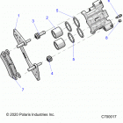 RANGER CREW 1000XP PS MUD (R21RSM99AG) Brakes, front caliper - r21rsm99ag (c700017)