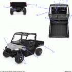 RANGER 500 (R21MAA50B1/B7) Body, decals - r21maa50b1  /  b7  (900175)