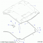 POLARIS GENERAL 1000 XP DELUXE (G21GXD99AJ/AZ/BJ/BZ) Accessory, roof - g21gxd99aj  /  az  /  bj  /  bz ...