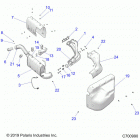 RANGER 1000XP EPS EU/TR/ZUG Engine, exhaust system - r20rre99j1 (c700990)