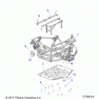 RANGER 1000XP PS NSTR RC Chassis, main frame and skid plates - r20rrw99a9  ...