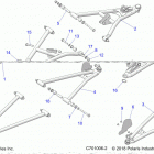 RZR XP TURBO 3PC Suspension, front control arms - z20nae92kl (c7010...