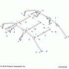 RZR PRO XP 4 Chassis, cab frame - z20r4_92ac  /  bc  /  ae  /  ...