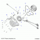 RANGER 1000XP CREW PS MUD Engine, stator and flywheel - r20rsm99al (c700050)