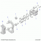 POL GEN 1000 DLX ABS EPS EU TR ZUG  (G20GAE99F2/EFS/BFM/BCM/SFS/SC2) Brakes, rear caliper - g20gae99f2  /  efs  /  bfm ...