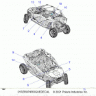 RZR PRO XP 4 RIDE COMMAND (Z21R4C92AL/AX/BL/BX) Body, decals - z21r4c92al  /  ax  /  bl  /  bx (21...