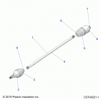 RZR XP TURBO S Drive train, half shaft, rear - z20pal92ag  /  ap ...