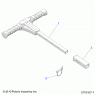 RZR Body, grab bar, passenger - z20ase99ah  /  lh  /  ...