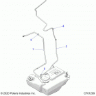 RZR XP 1000 (Z21NAM99AG) Body, fuel lines, std. - z21nam99ag (c701209)