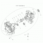 RANGER 570 CREW FULL SIZE Engine, crankcase - r21cda57a1  /  b1 (49rgrcrankc...