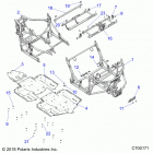 POLARIS GENERAL Chassis, main frame and skid plates - g20g4d99as  ...