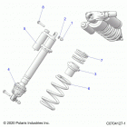 RZR 1000 XP4 (Z21N4E99AC/AK/BC/BK/K99AP/AG/BG/BP) Suspension, front shock mounting - z21n4e99ac  /  ...