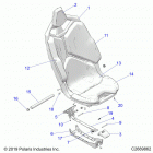 RZR PRO XP Body, seat asm.- z20ra_92ac  /  bc  /  ak  /  bk  ...