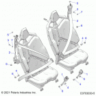 RZR PRO XP 4 (Z21R4E92AG/AS/BG/BS) Body, seat belt mounting, rear, standard -z21r4e92...