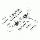 RANGER CREW 1000XP PS TX CA (R21RSF99AK) Drive train, main gearcase internals - r21rsf99ak ...