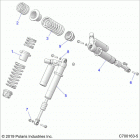 RZR XP TURBO S Suspension, front shock mounting - z20pal92ag  /  ...