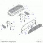 POLARIS GENERAL 1000 XP HUNTER (G21GXH99AL/BL) Accessory, bed rack - g21gxh99al  /  bl (c701124-2...
