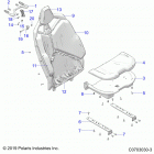 RZR PRO XP 4 Body, seat asm., rear, standard - z20r4e92ah  /  b...