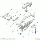 RZR XP 1000 (Z21NAM99AG) Accessory, front bumper, w  /  winch - z21nam99ag ...