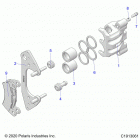 POL GEN 1000 DLX ABS EPS EU TR ZUG  (G20GAE99F2/EFS/BFM/BCM/SFS/SC2) Brakes, front caliper - g20gae99f2  /  efs  /  sfs...