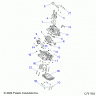 RANGER 1000XP CREW NSTR UL (R21RSZ99A9/AC/AP/AW/B9/BC/BP/BW) Engine, crankcase and crankshaft - r21rsz99a9  /  ...
