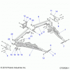RZR XP TURBO S Suspension, rear control arms - z20pal92ag  /  ap ...