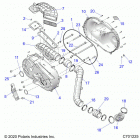RANGER 1000XP CREW NSTR UL (R21RSZ99A9/AC/AP/AW/B9/BC/BP/BW) Drive train, clutch cover and ducting - r21rsz99a9...