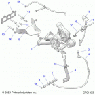 RZR TURBO 4 (Z21N4E92AX/AG/BG/BX) Engine, turbo charger mounting - z21n4e92ax  /  ag...