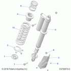RZR PRO XP Suspension, rear shock mounting, standard  /  prem...