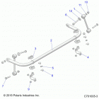 RZR XP TURBO 3PC Suspension, stabilizer bar, rear - z20nae92kl (c70...