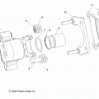 RANGER 570, FULL SIZE Brakes, rear caliper - r21cca57a1  /  a7 (49rgrcal...
