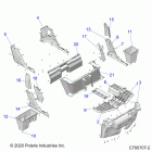 RANGER 1000 PS CREW  (R21T6A99A1/B1) Body, floor and rocker - r21t6a99a1  /  b1 (c70070...