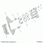 POLARIS GENERAL Brakes, front caliper - g20g4d99as  /  bs (c700859...