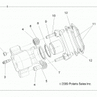 RANGER EV Brakes, rear caliper - r21maae4g8  /  g9 (49rgrcal...