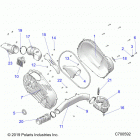 RANGER 1000 PS CREW  (R21T6A99A1/B1) Drive train, clutch cover and ducting - r21t6a99a1...