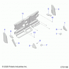RANGER 1000XP CREW NSTR UL (R21RSZ99A9/AC/AP/AW/B9/BC/BP/BW) Body, cab foam and rear panel - r21rsz99a9  /  ac ...