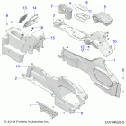 RZR PRO XP 4 Body, center console - z20r4_92ac  /  bc  /  ae  /...