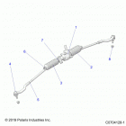 RZR XP TURBO 3PC Steering, steering arm - z20nae92kl (c0704128-1)