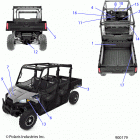 RANGER 570 CREW Body, decals - r21m4a57b1  /  b9  /  ebx (900179)