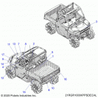 RANGER 1000XP PS MUD (R21RRM99AG) Body, decals - r21rrm99ag (21rgr1000xppsdecal)
