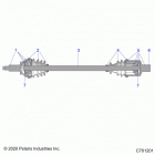RANGER 1000XP CREW NSTR UL (R21RSZ99A9/AC/AP/AW/B9/BC/BP/BW) Drive train, front half shaft - r21rsz99a9  /  ac ...