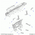 RZR XP Body, rear bumper - z20nae99fc  /  e99nc  /  s99cc...