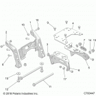 RZR XP TURBO S Chassis, mounting, front gearcase - z20pal92ag  / ...